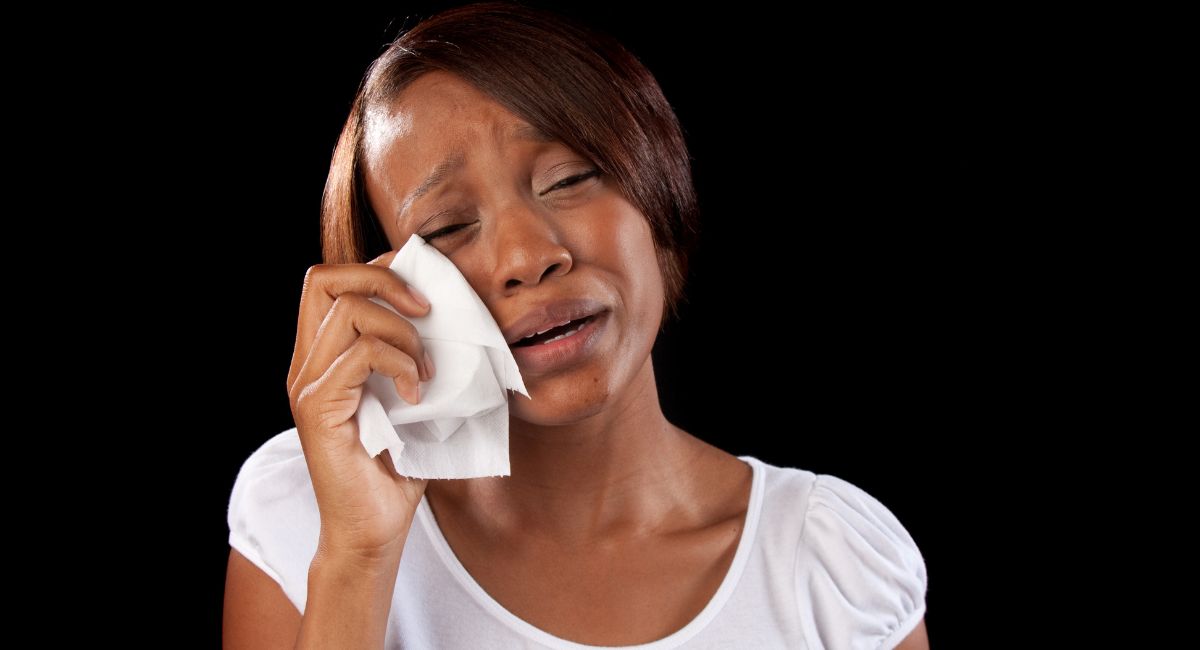 making yourself miserable woman crying