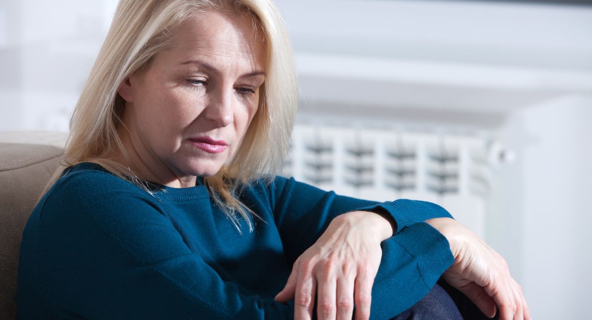 sad woman feeling worthless over 50