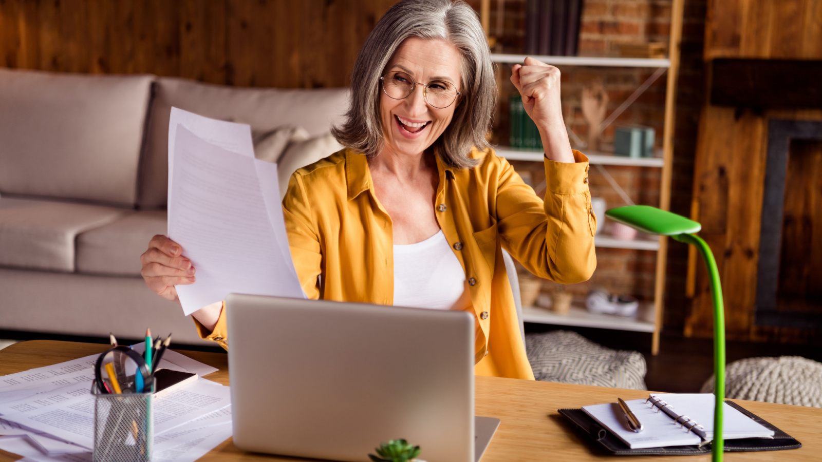 success, mature woman