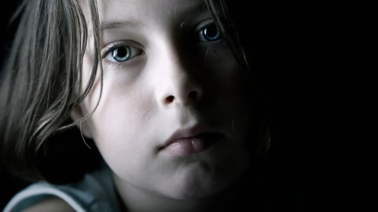 childhood abuse picture of a sad girl