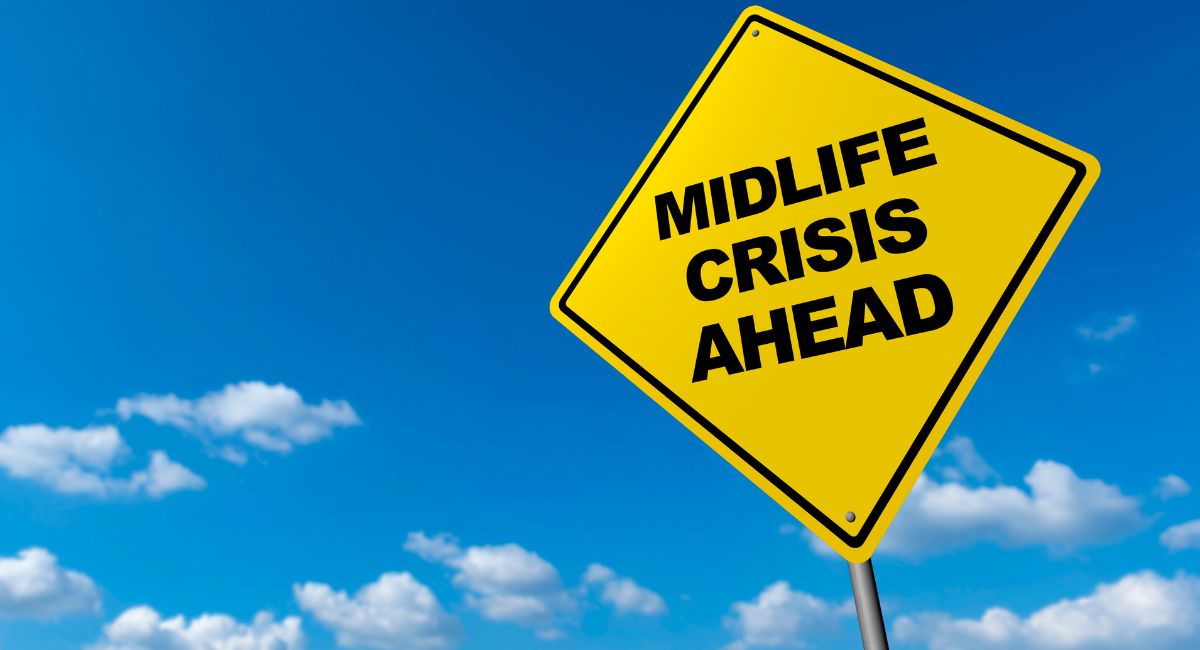 midlife crisis ahead sign