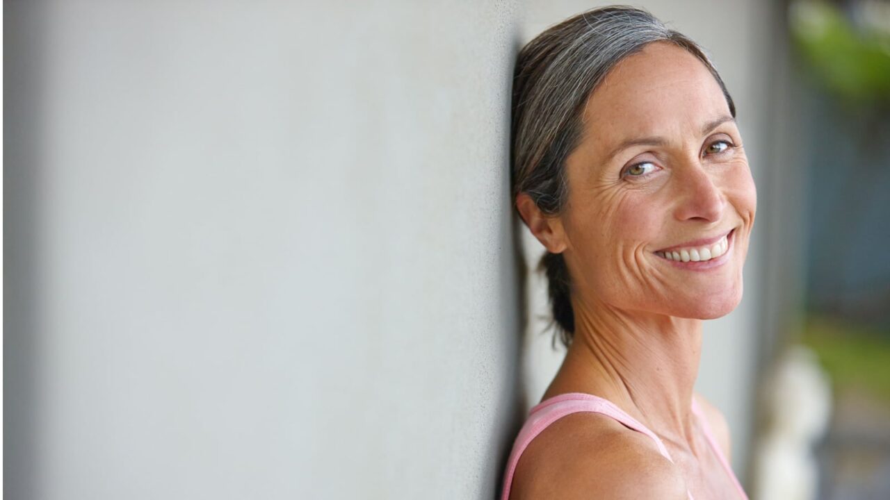 happy woman over 50