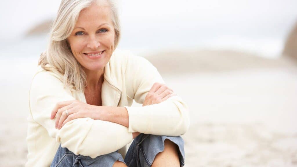 happy woman over 50