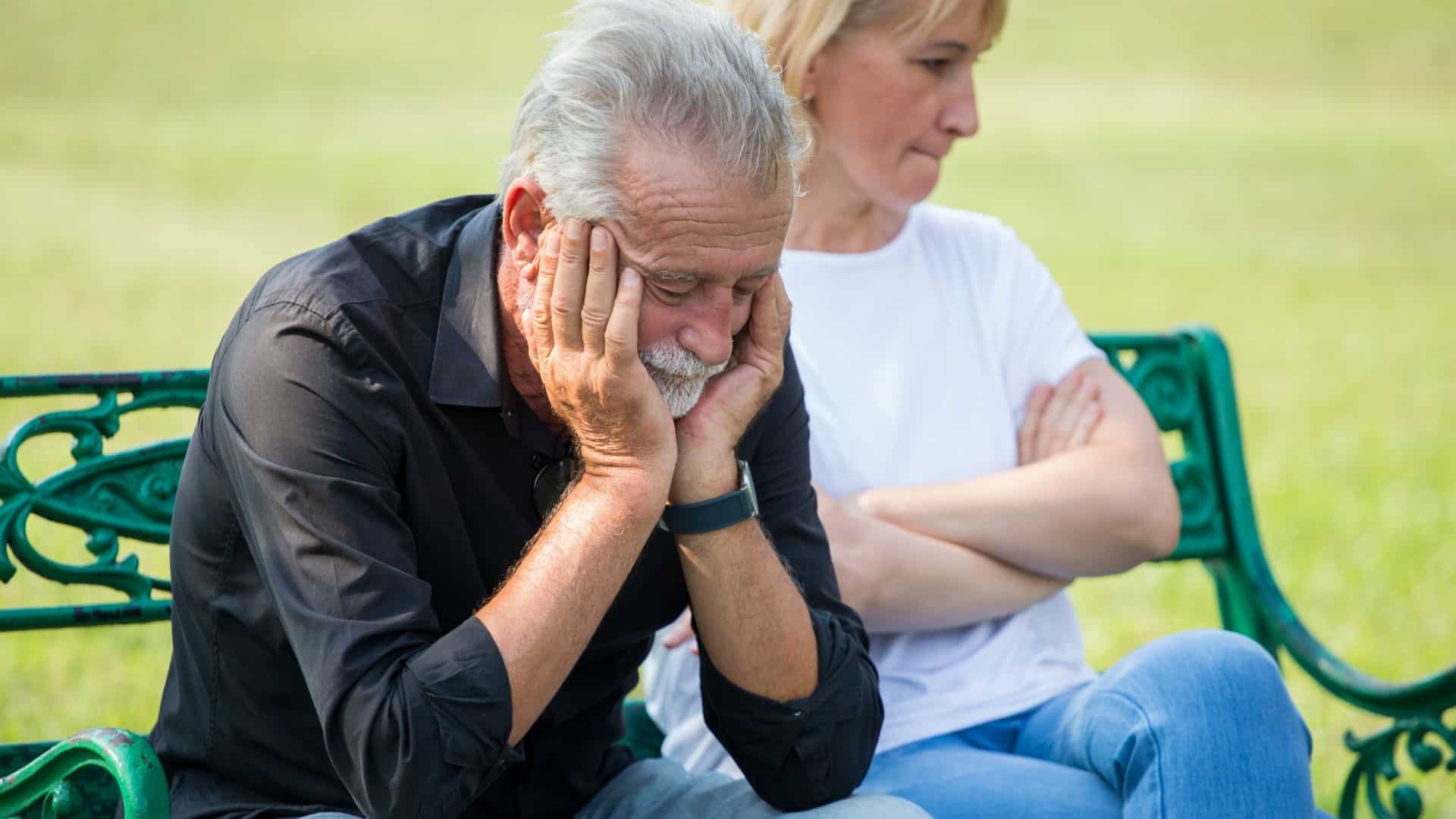 older couple arguing