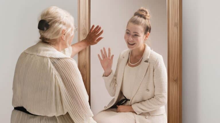 life lessons woman looking in mirror