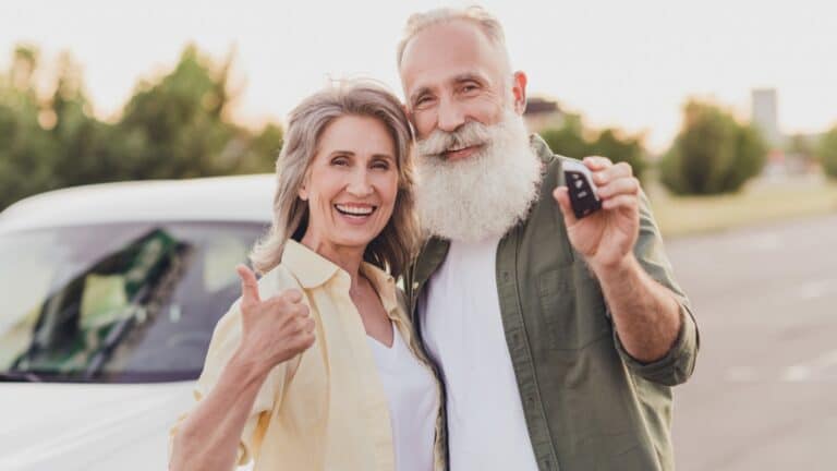 happy retired couple