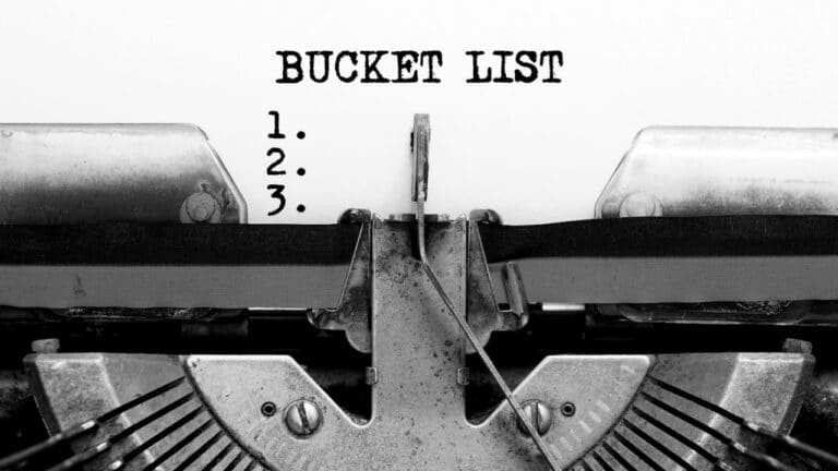 bucket list items