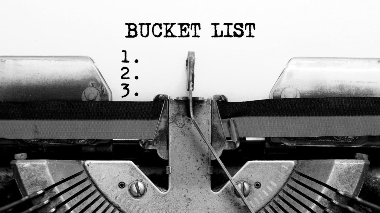 bucket list items
