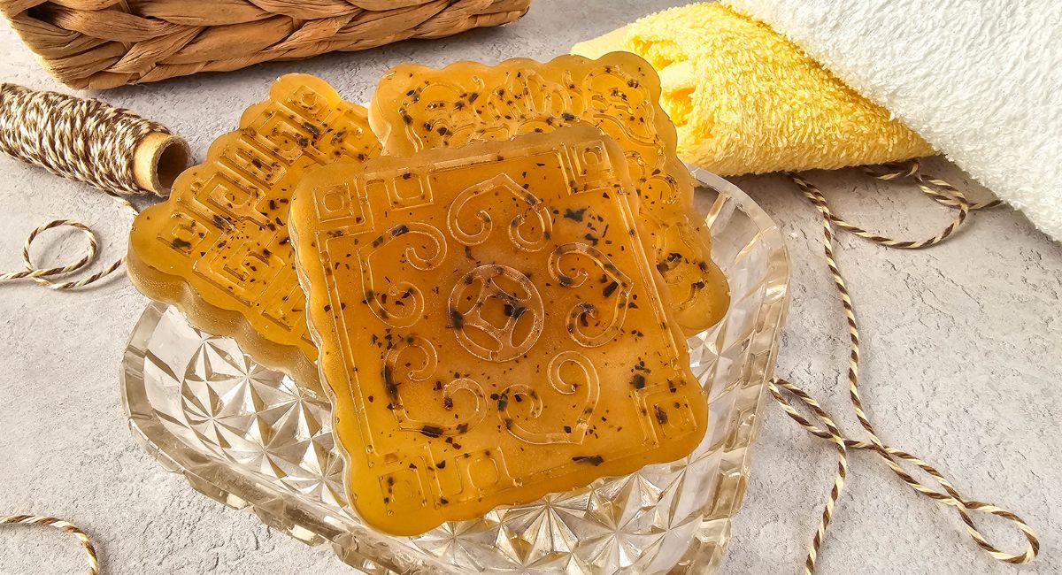 green tea soap with bergamot